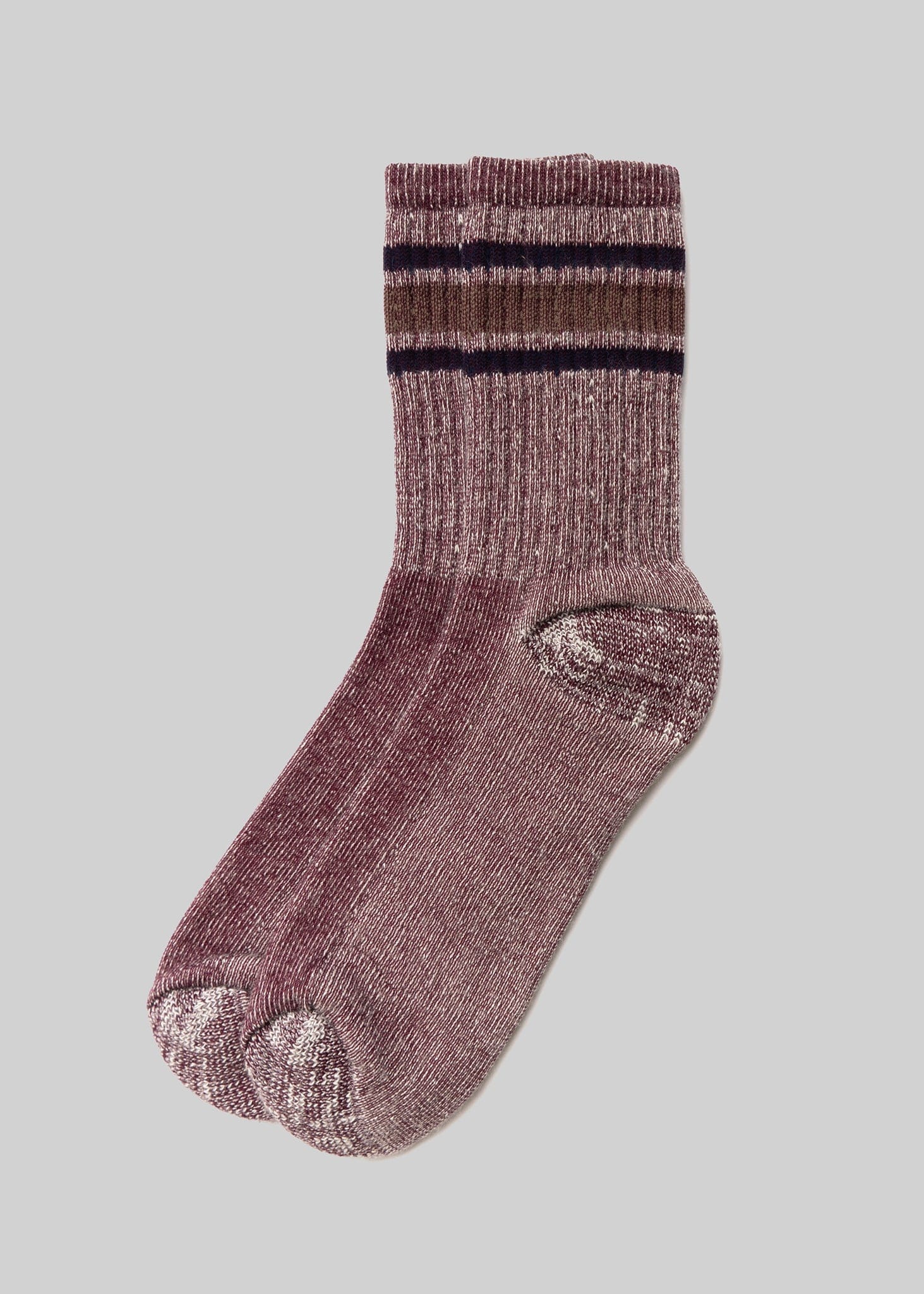 American Trench Socks Maroon / m Merino Activity Crew