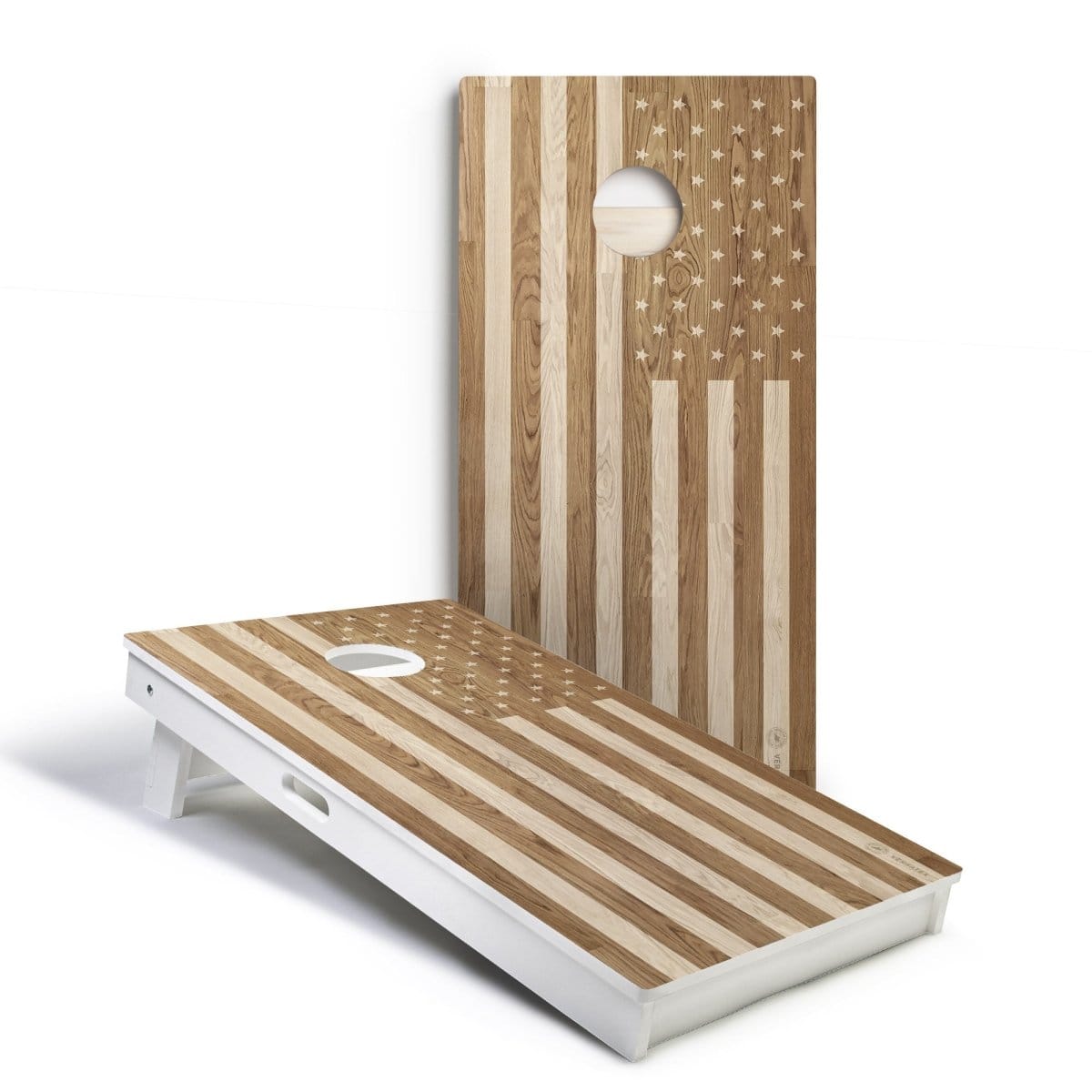 American Cornhole Association Versatex All-Weather Cornhole Boards Wood American Flag Versatex All-Weather Cornhole Boards