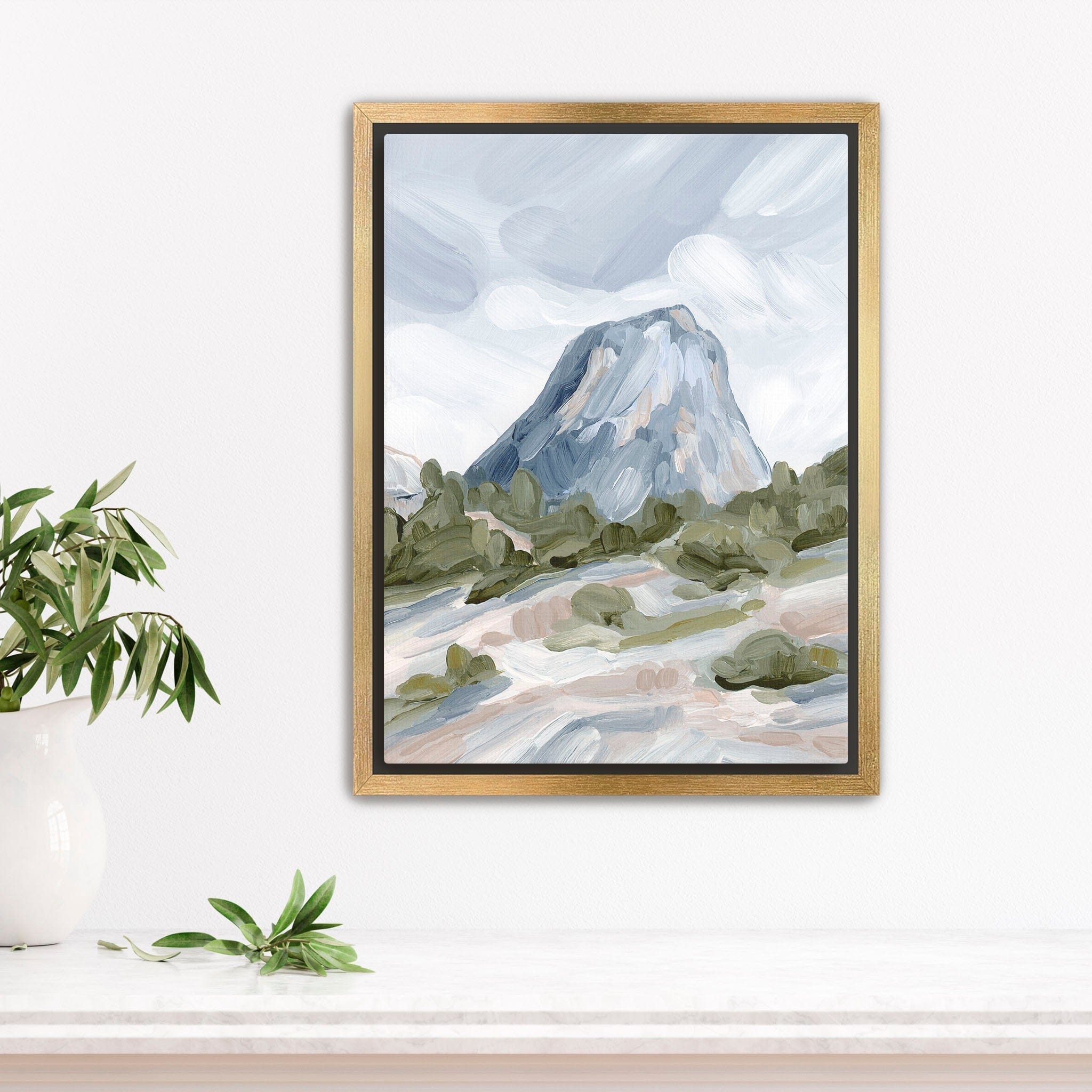 Katie Garrison Art Print Stretched Canvas / 8x10 in / Gold Frame "Yosemite" Art Print