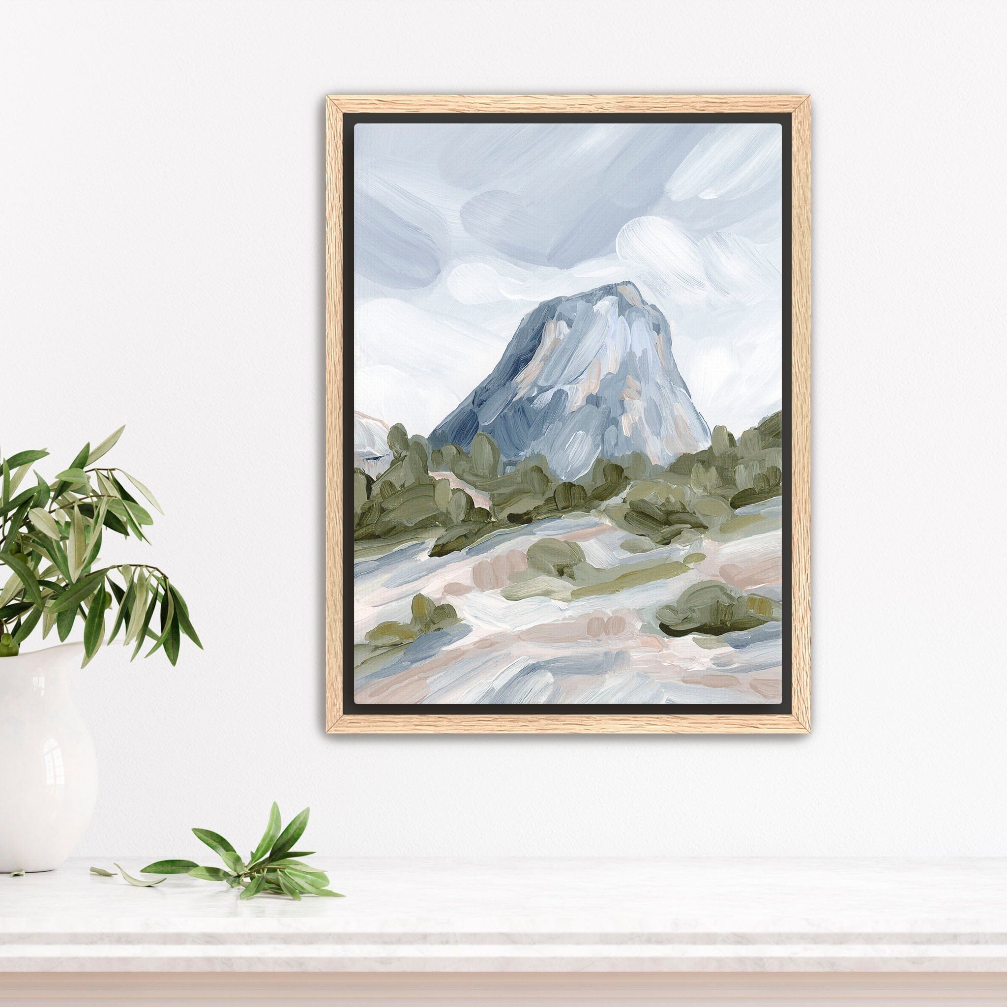 Katie Garrison Art Print Stretched Canvas / 8x10 in / Oak Frame "Yosemite" Art Print