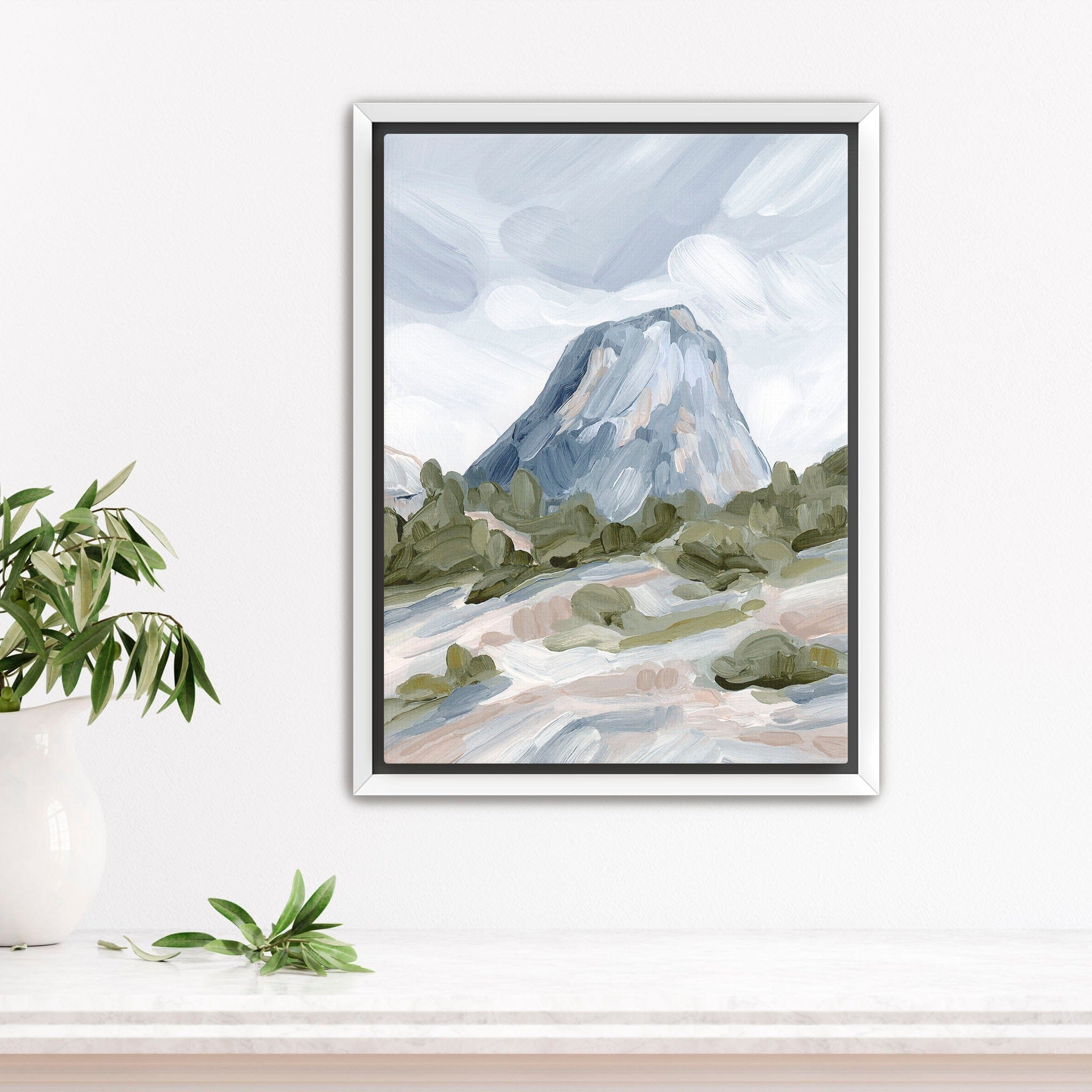Katie Garrison Art Print Stretched Canvas / 8x10 in / White Frame "Yosemite" Art Print