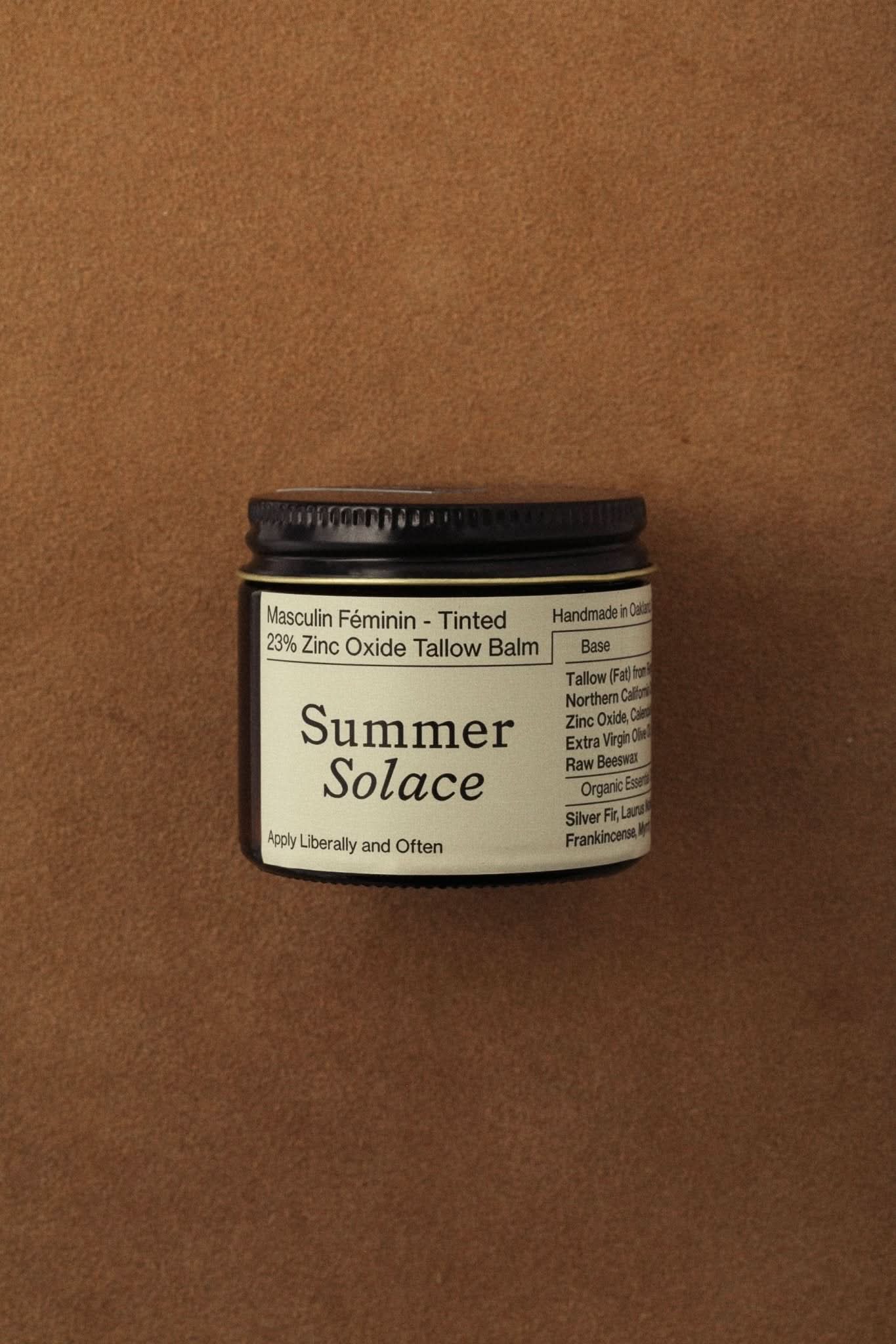 23% Non-Nano Zinc Tinted Tallow Balm | Tinted and Scented - My American Goods