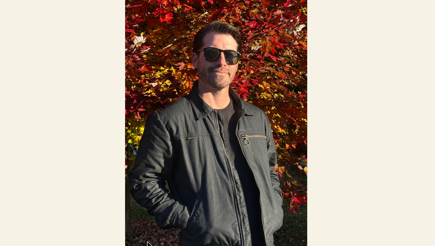 Randy Rosenthal wearing jacket outdoors