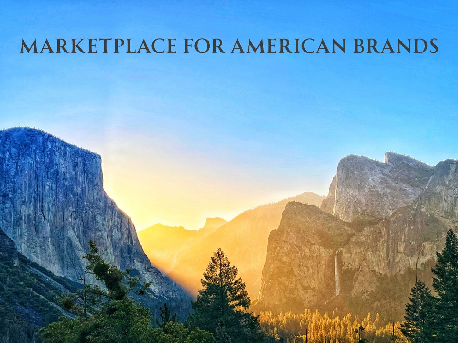 Yosemite Sunrise, clear day, intense light