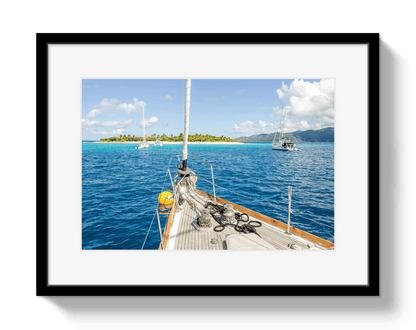 Johnny Vacay Black / 11x14 / Border Paradise Found
