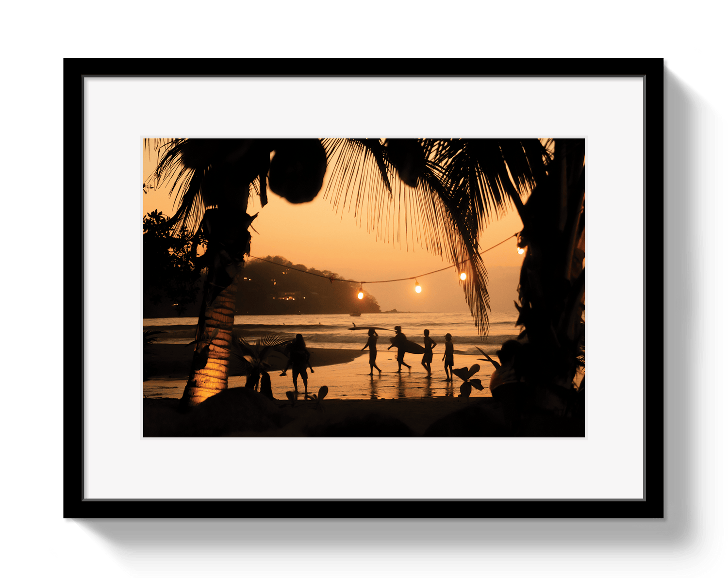 Johnny Vacay Black / 11x14 / Matte Magic Hour