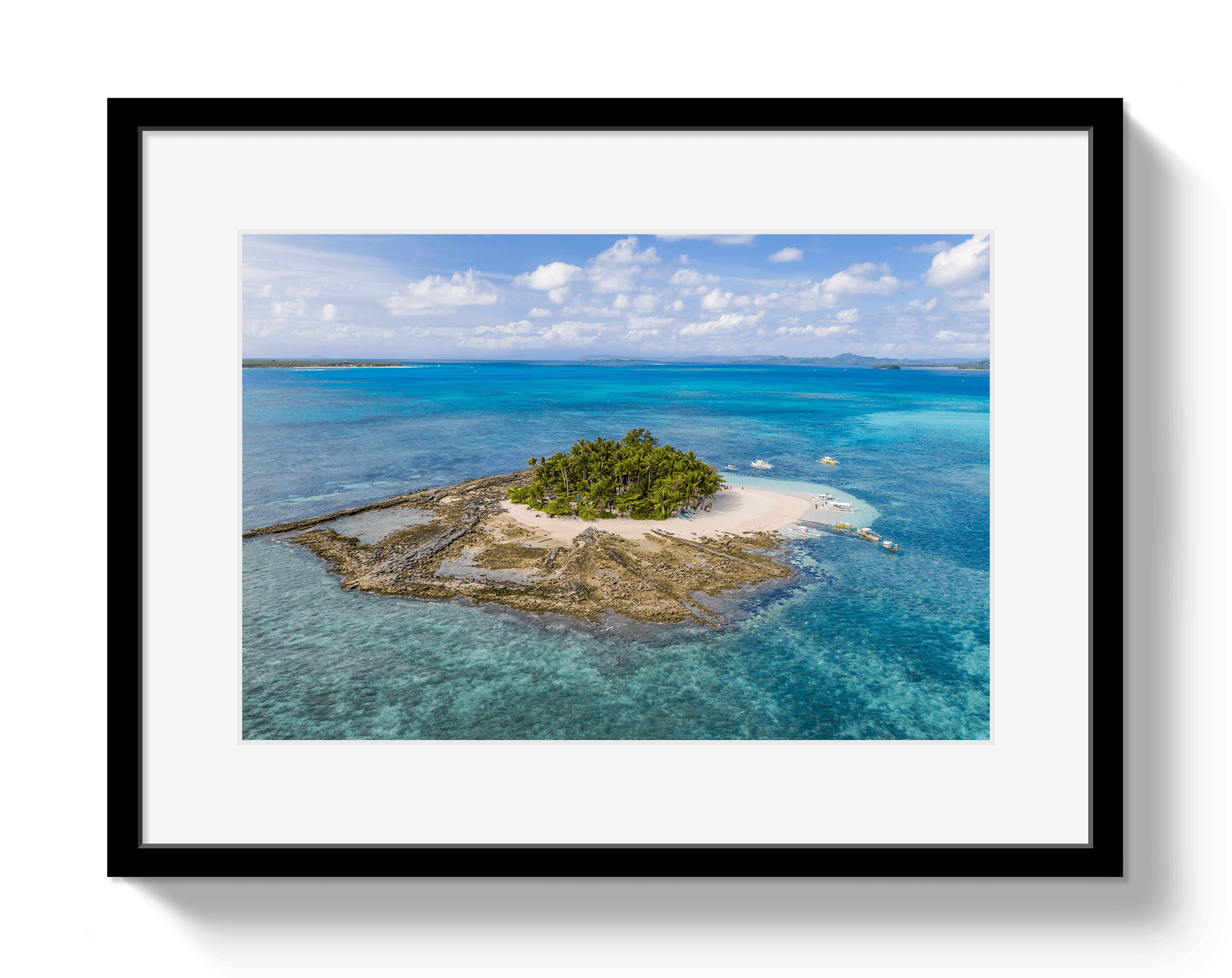 Johnny Vacay Black / 11x14 / Matte Paradise Island