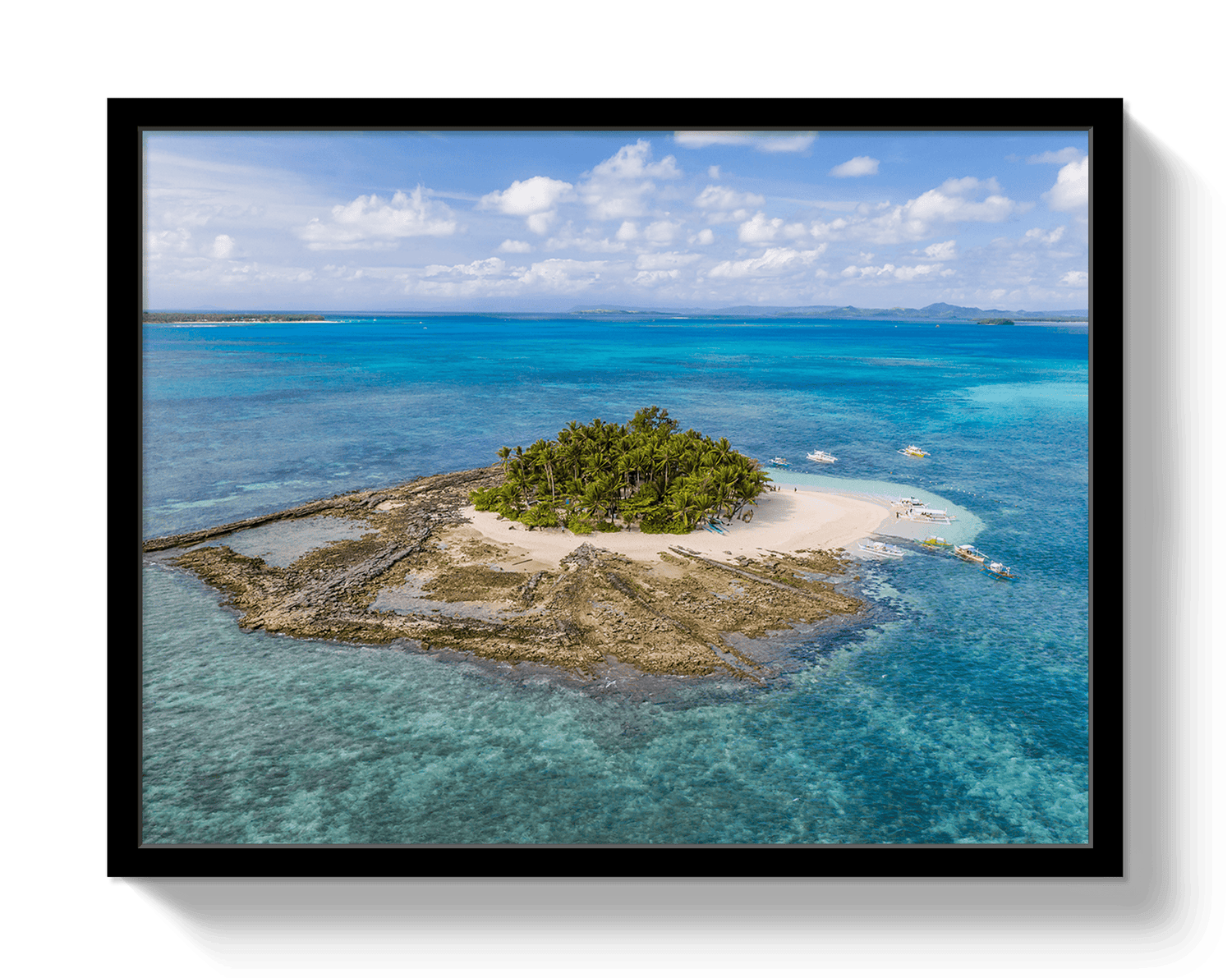 Johnny Vacay Black / 11x14 / Full Bleed Paradise Island