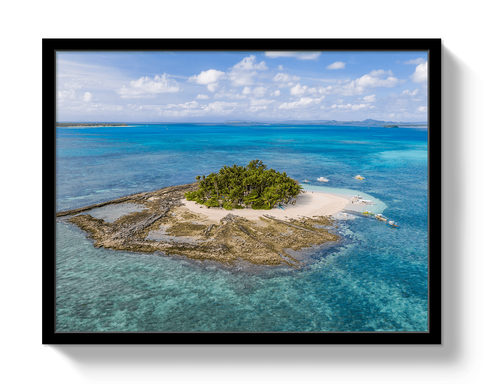 Johnny Vacay Black / 11x14 / Full Bleed Paradise Island