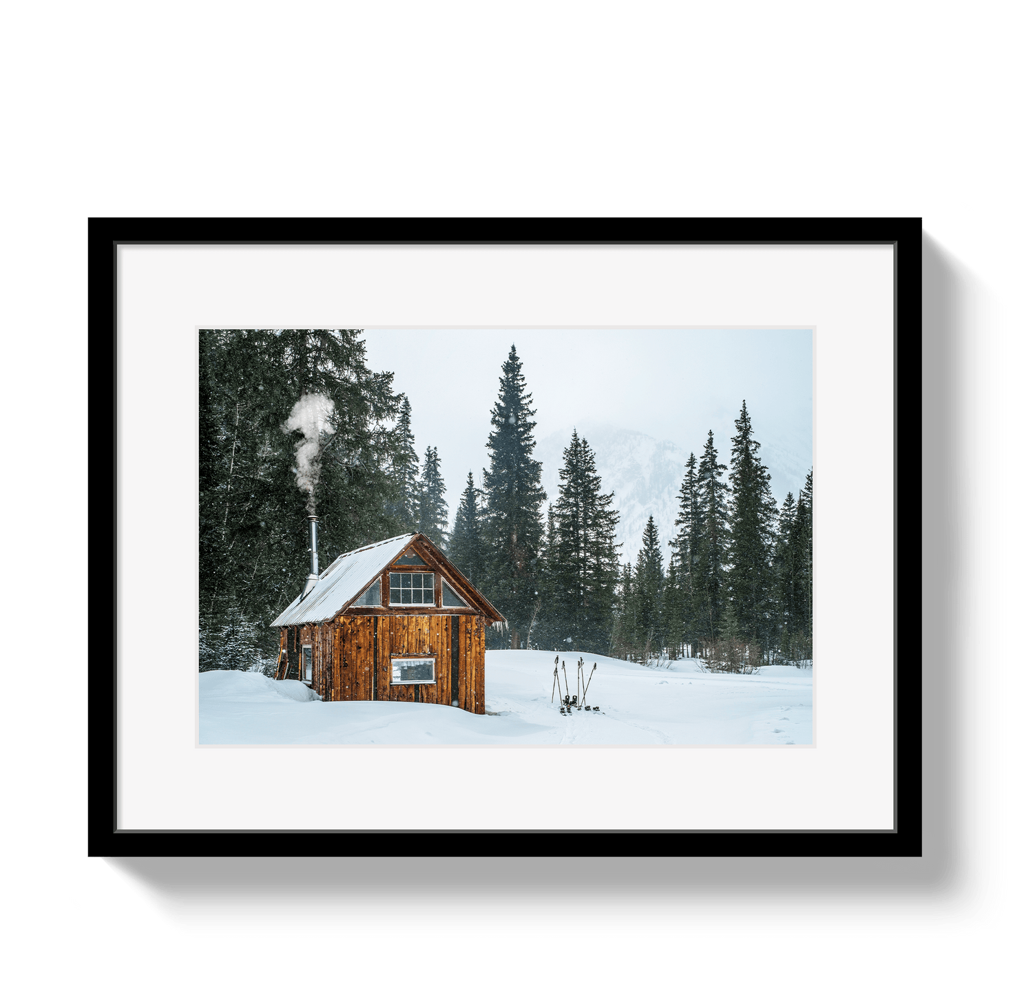 Johnny Vacay Black / 11x14 / Matte Warming Hut