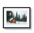 Johnny Vacay Black / 11x14 / Matte Warming Hut