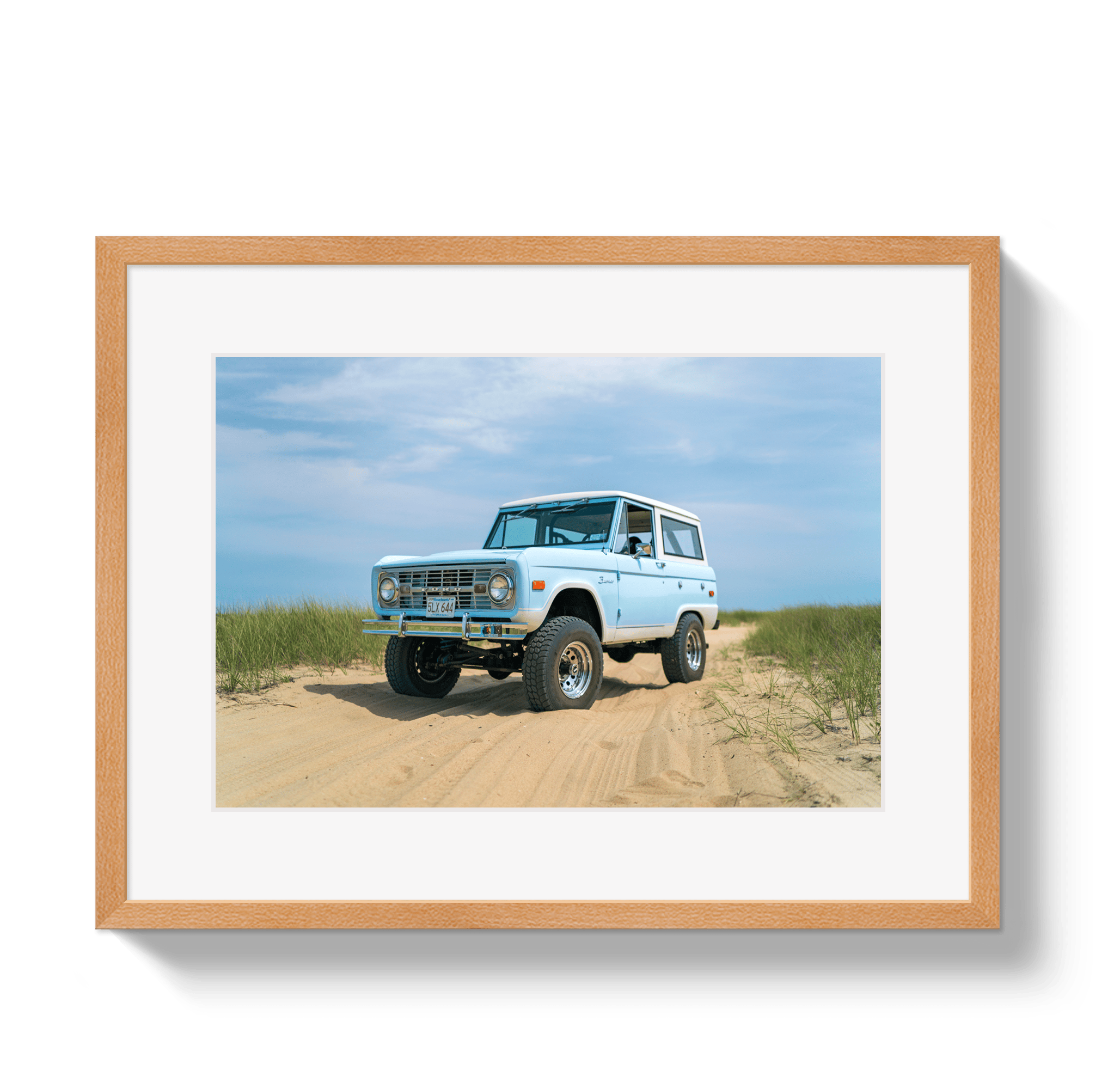 Johnny Vacay Oak / 11x14 / Matte Baby Blue