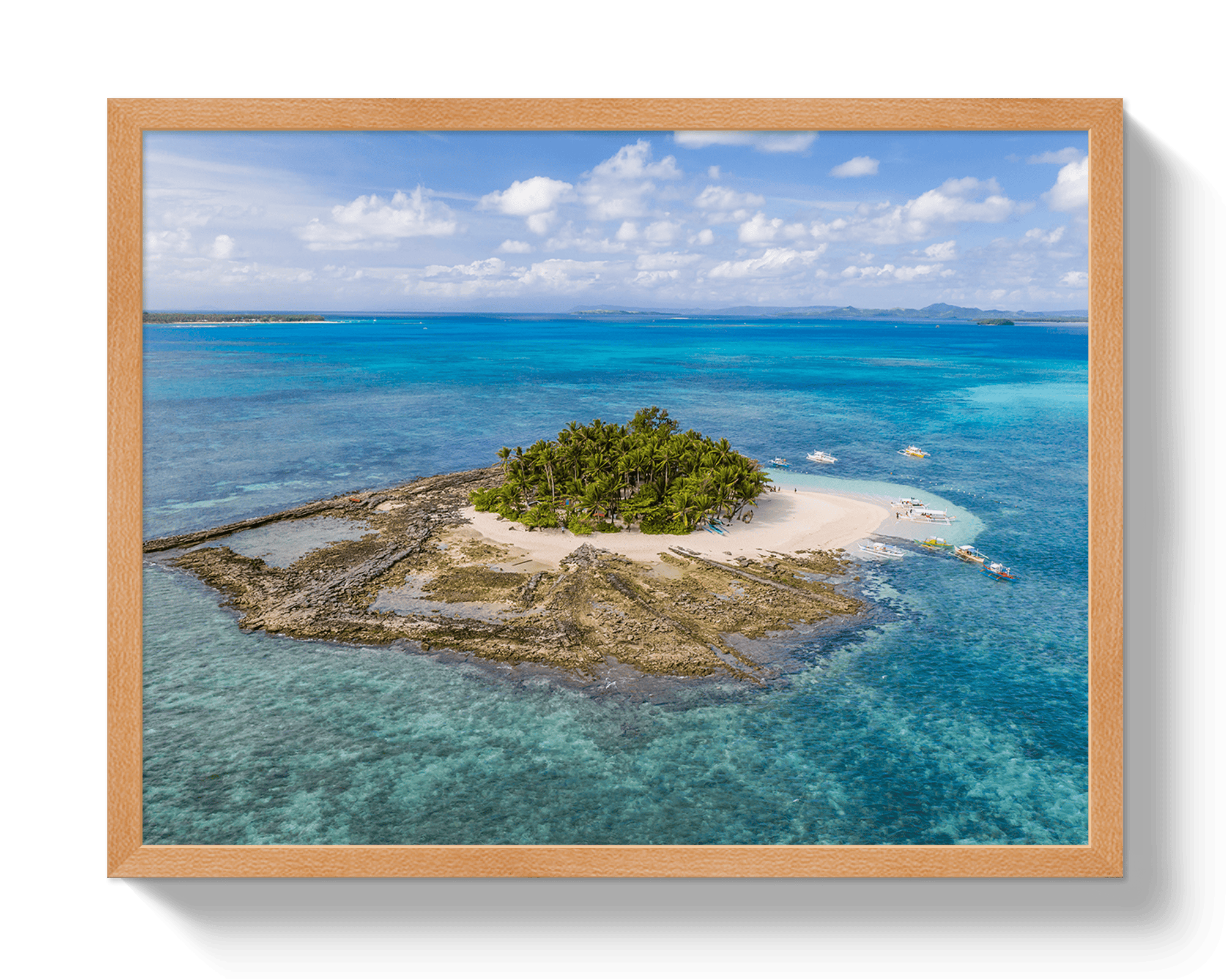 Johnny Vacay Oak / 11x14 / Full Bleed Paradise Island