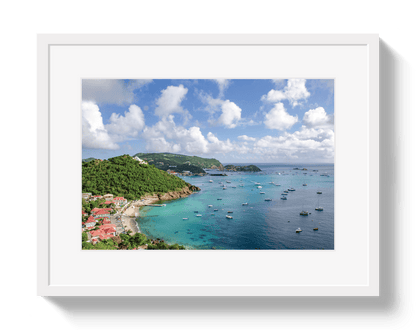 Johnny Vacay White / 11x14 / Border St Barths