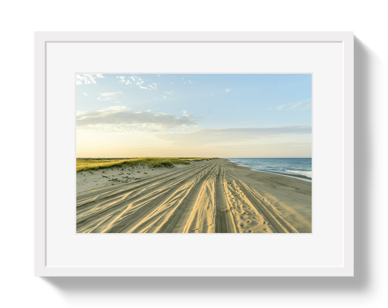 Johnny Vacay White / 11x14 / Matte Nantucket Golden Hour