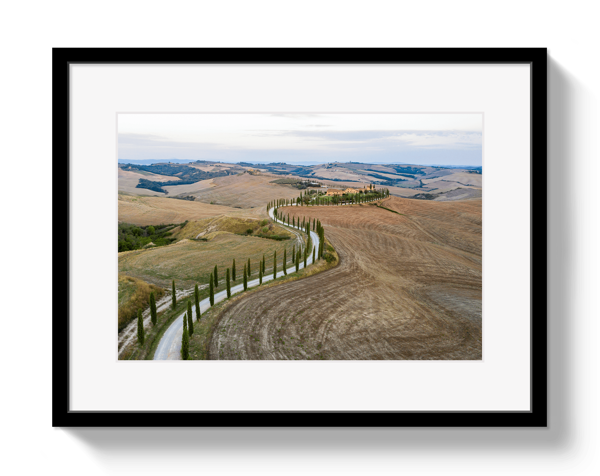 Johnny Vacay Black / 11x14 / Matte Road To Tuscany