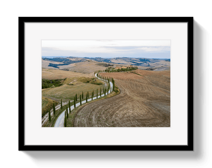 Johnny Vacay Black / 11x14 / Border Road To Tuscany