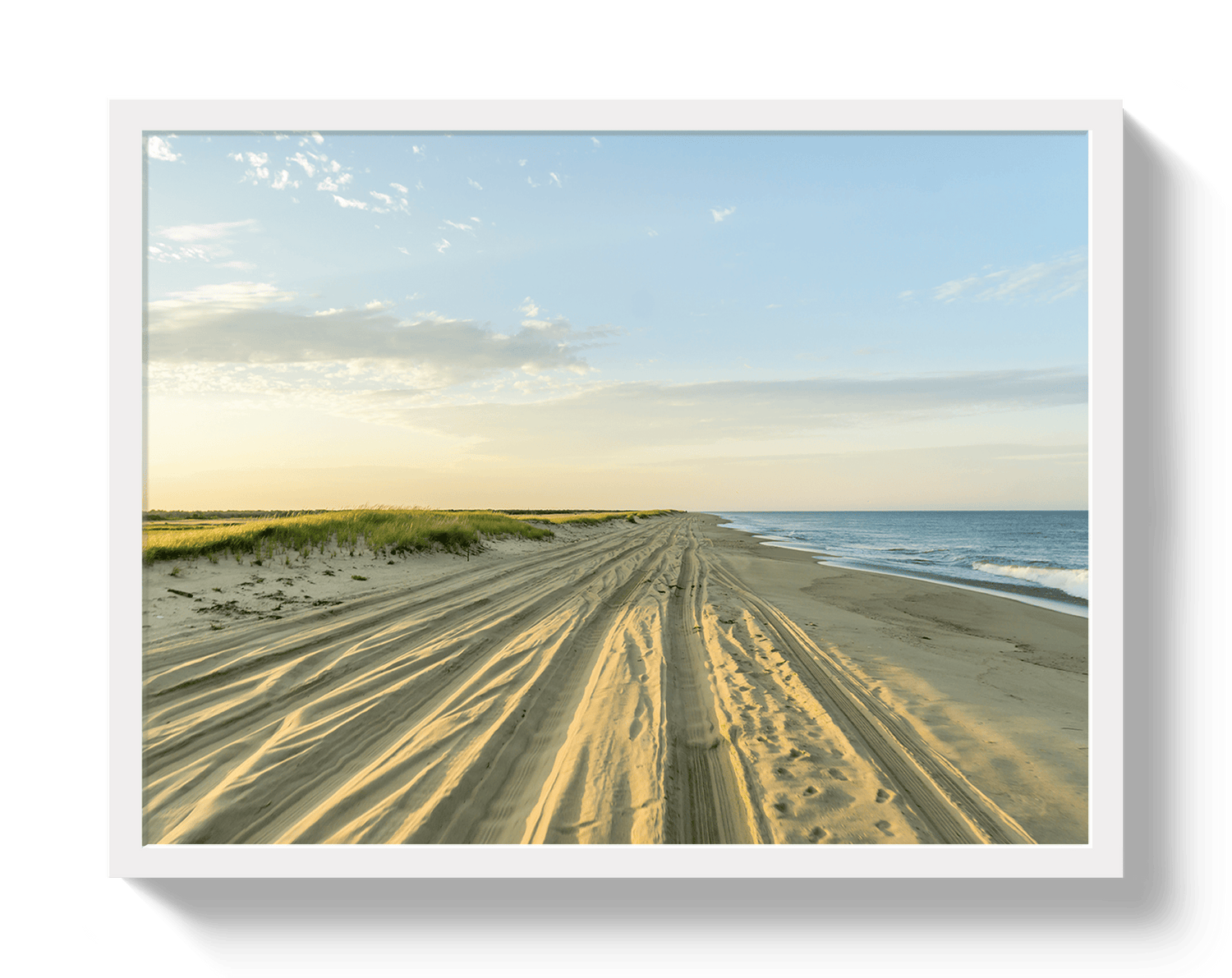 Johnny Vacay White / 11x14 / Full Bleed Nantucket Golden Hour