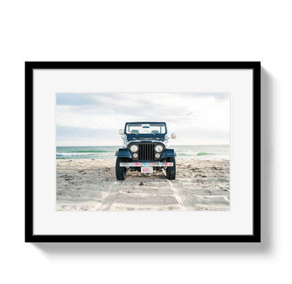Johnny Vacay Black / 11x14 / Border Nantucket CJ