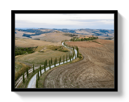 Johnny Vacay Black / 11x14 / Full Bleed Road To Tuscany