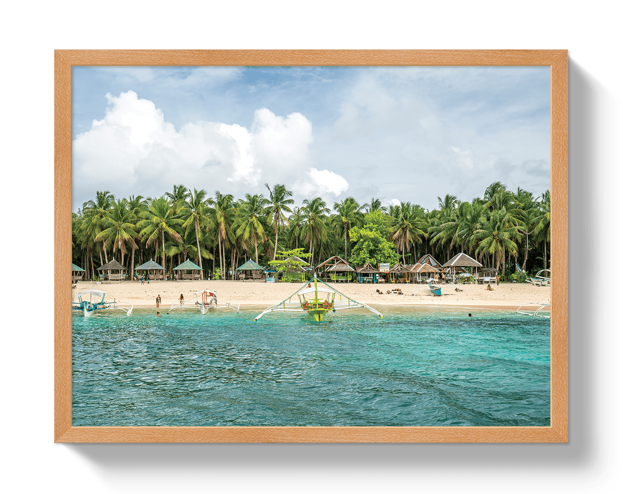 Johnny Vacay Oak / 11x14 / Full Bleed Palm Island