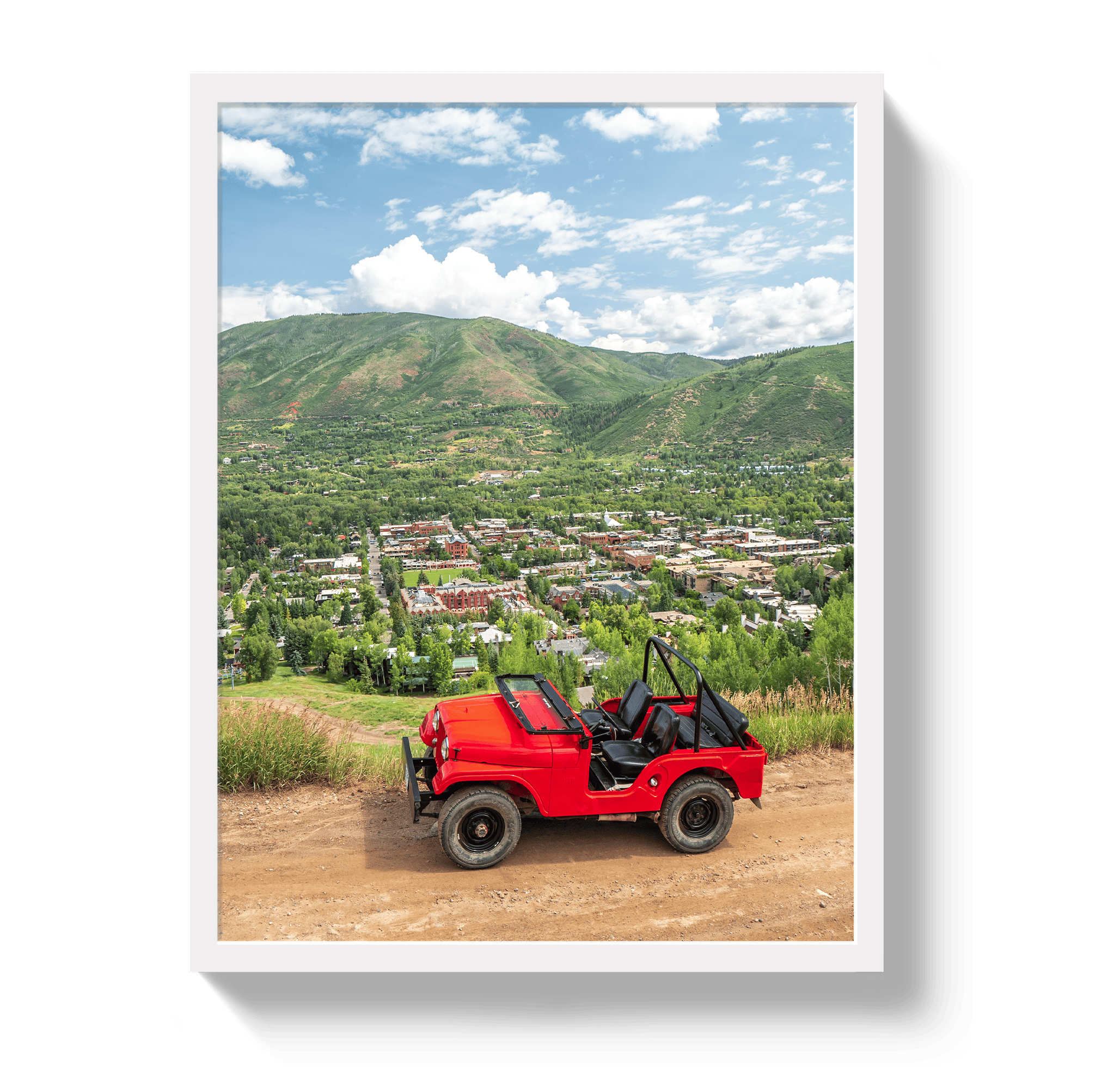 Johnny Vacay White / 11x14 / Full Bleed Aspen CJ