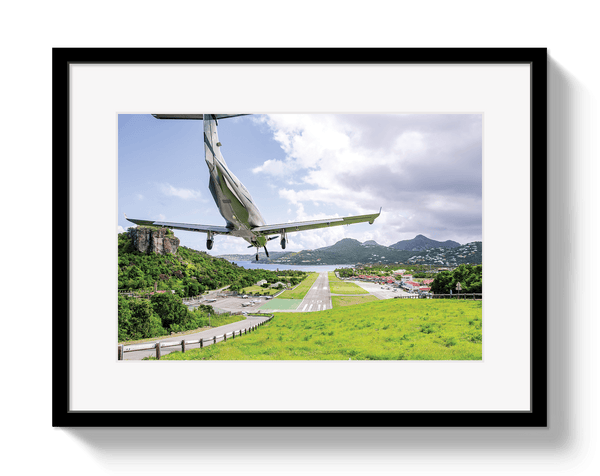 Johnny Vacay Black / 11x14 / Matte St Barths Landing