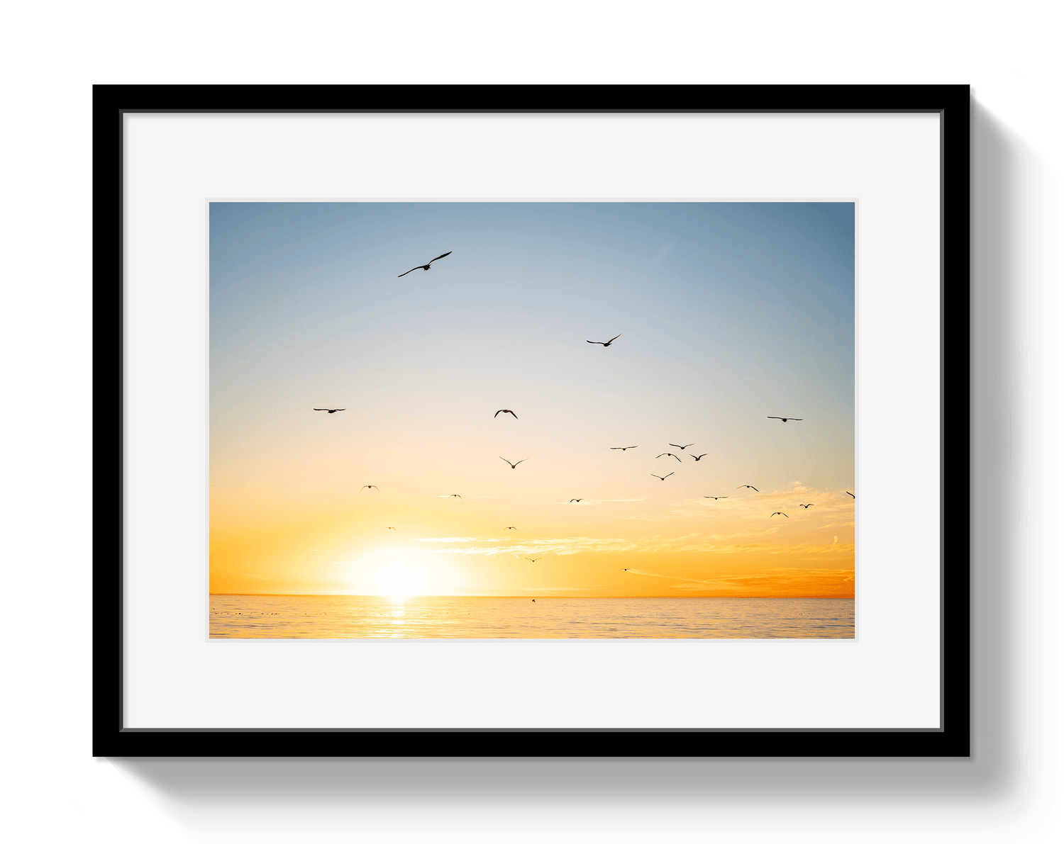 Johnny Vacay Black / 11x14 / Matte Mexican Sunset