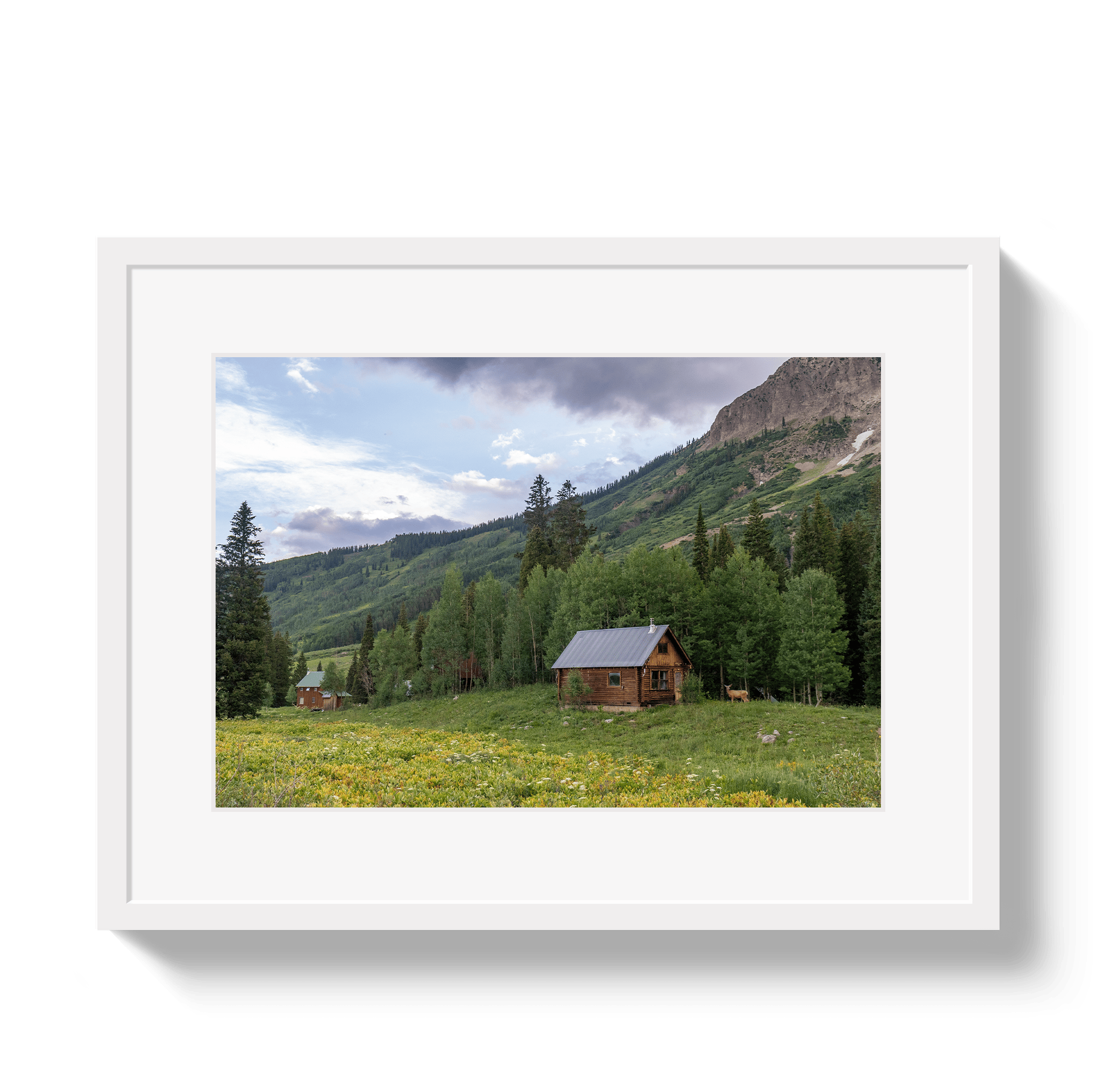 Johnny Vacay White / 11x14 / Matte Mountain Magic