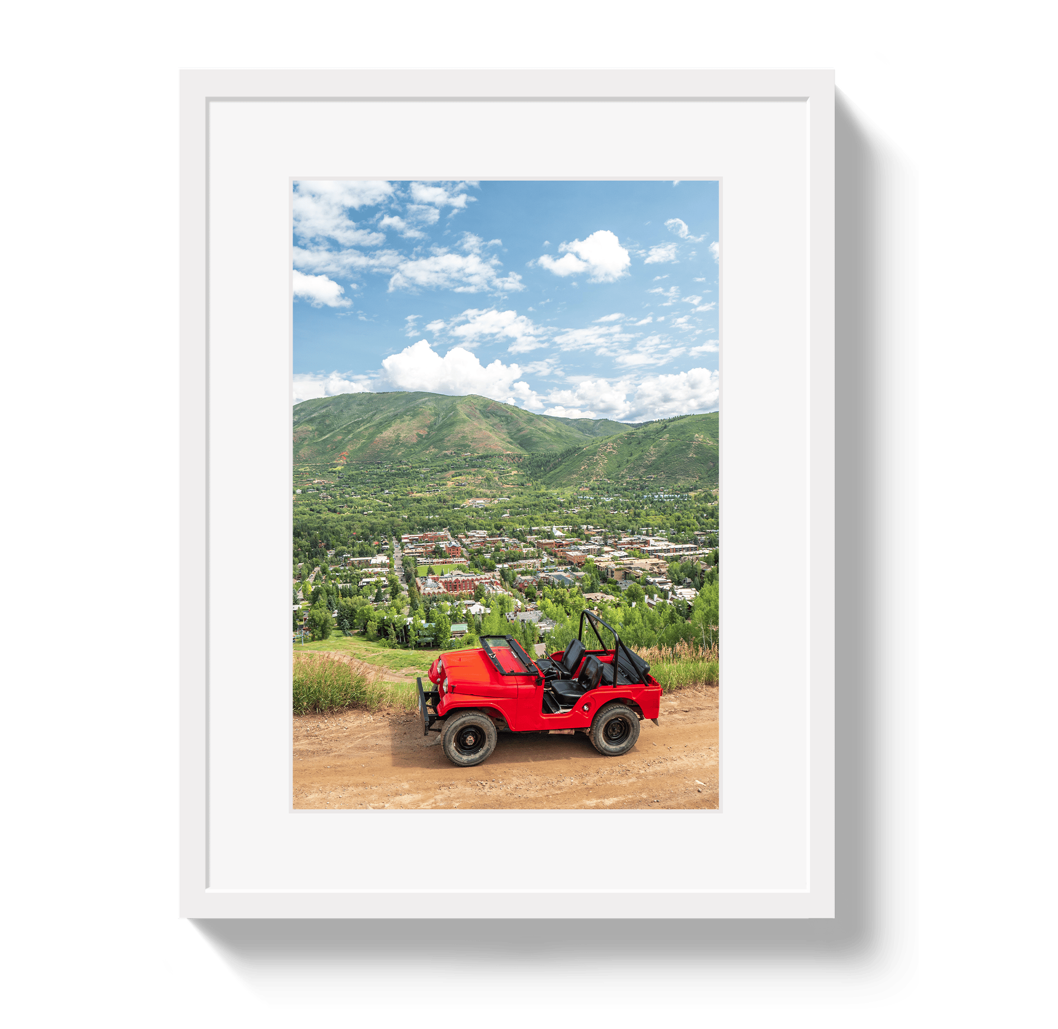 Johnny Vacay White / 11x14 / Matte Aspen CJ