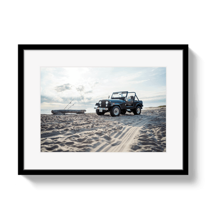 Johnny Vacay Black / 11x14 / Border CJ Fish