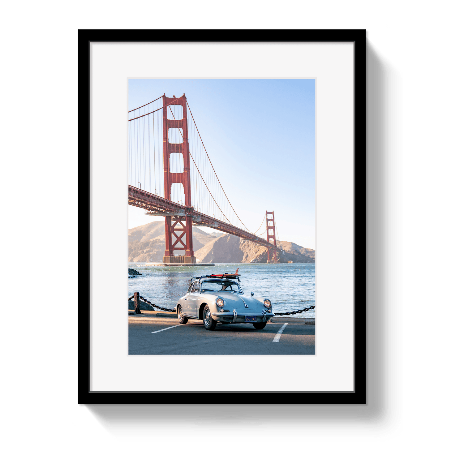 Johnny Vacay Black / 11x14 / Matte Golden Gate 356 Portrait