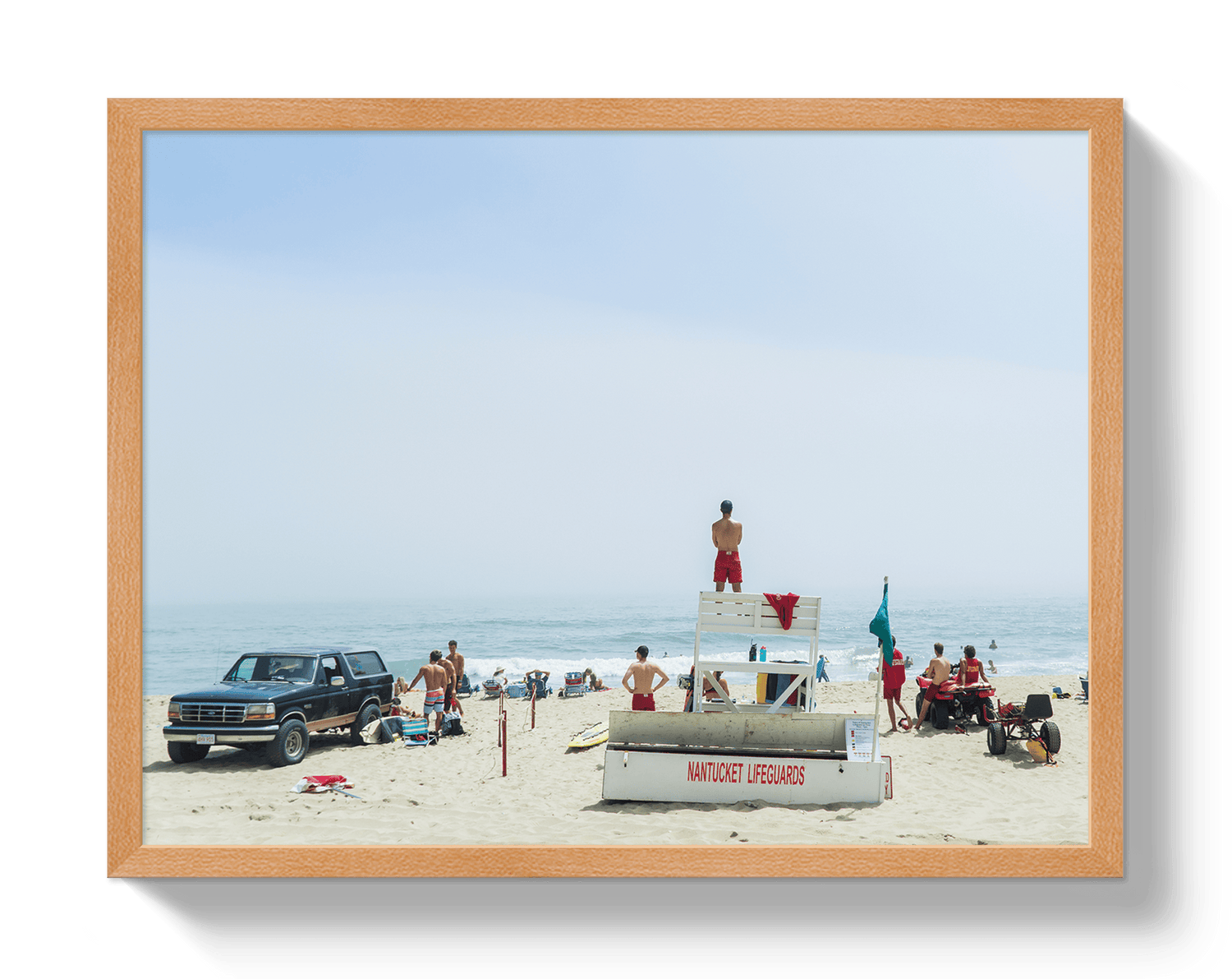 Johnny Vacay Oak / 11x14 / Full Bleed Nantucket Lifegaurds