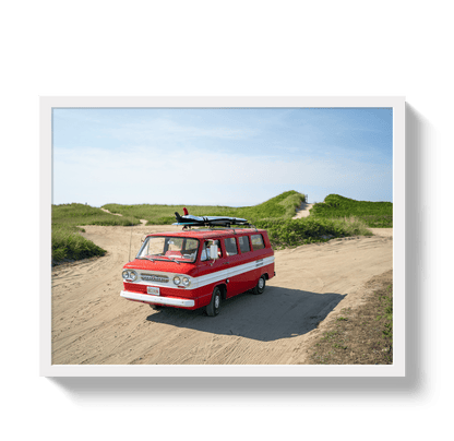 Johnny Vacay White / 11x14 / Full Bleed Beerun Beach