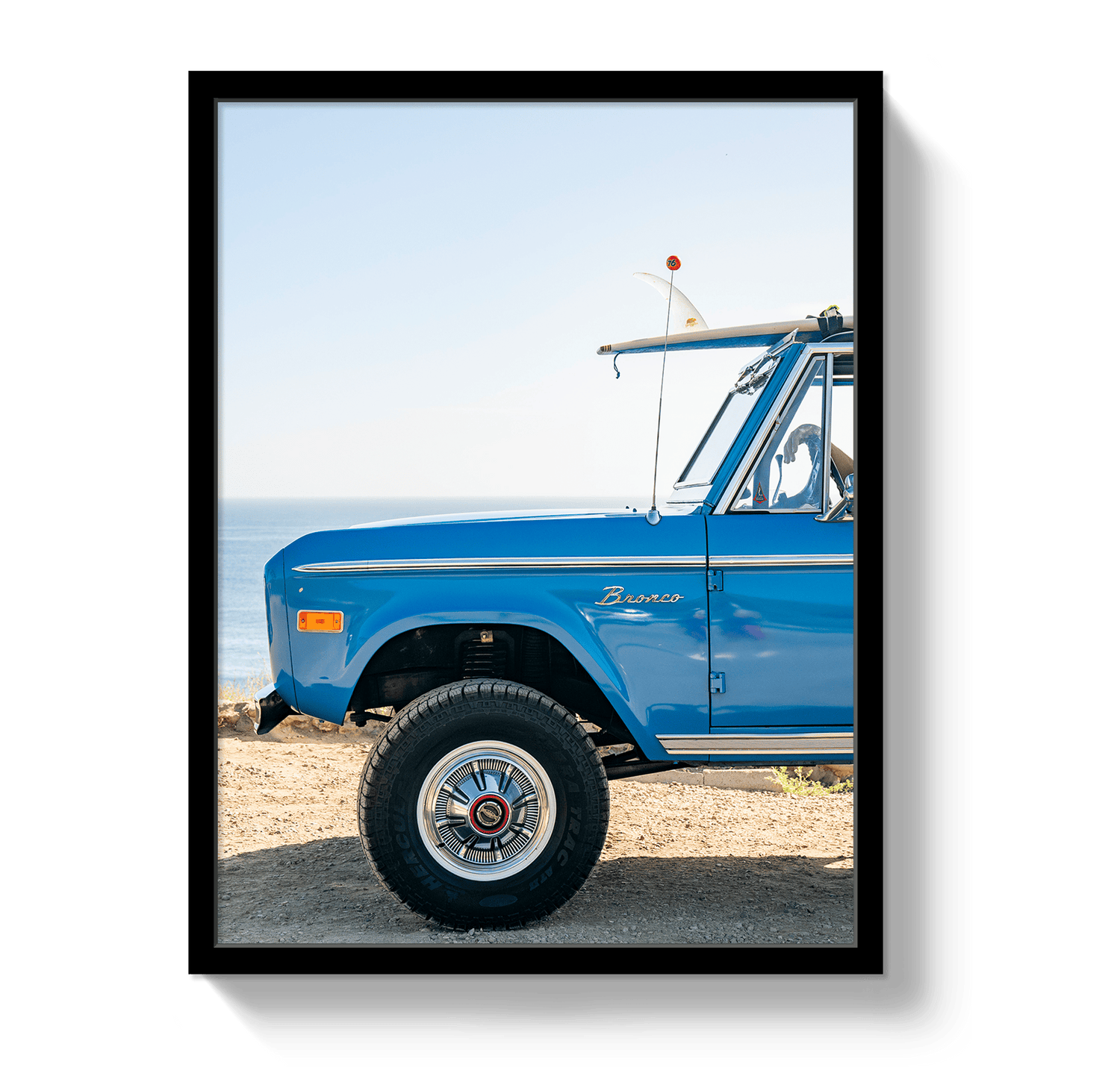 Johnny Vacay Black / 11x14 / Full Bleed Surf Bronco