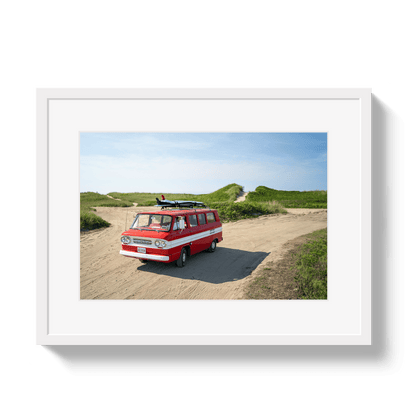Johnny Vacay White / 11x14 / Border Beerun Beach