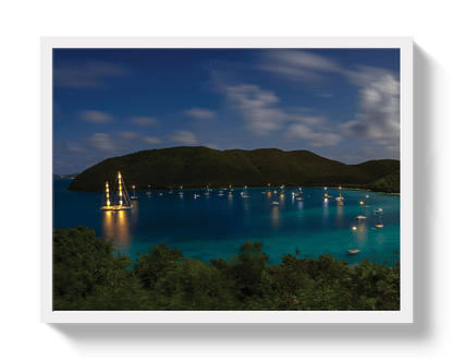 Johnny Vacay White / 11x14 / Full Bleed Maho Bay