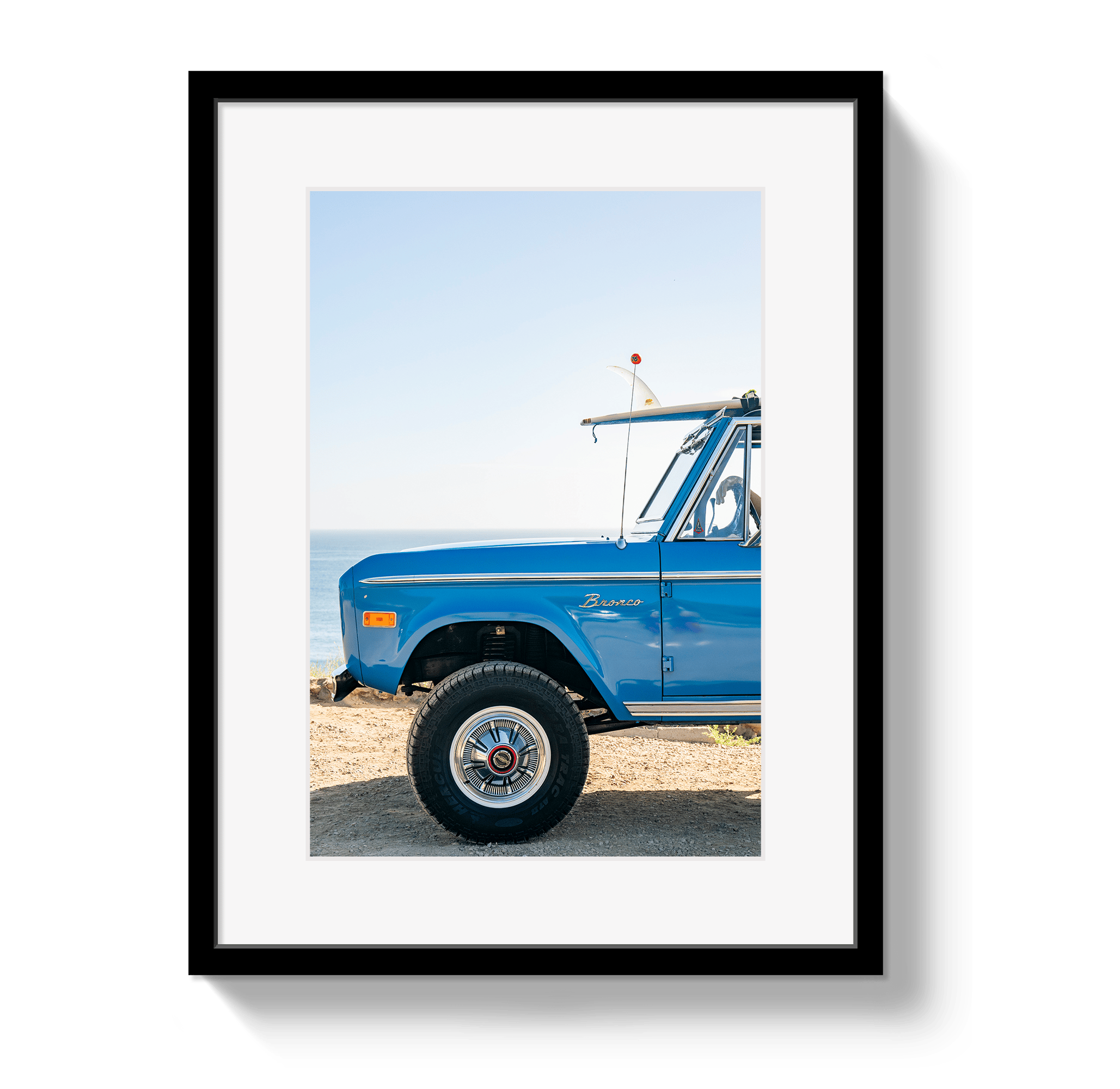 Johnny Vacay Black / 11x14 / Matte Surf Bronco