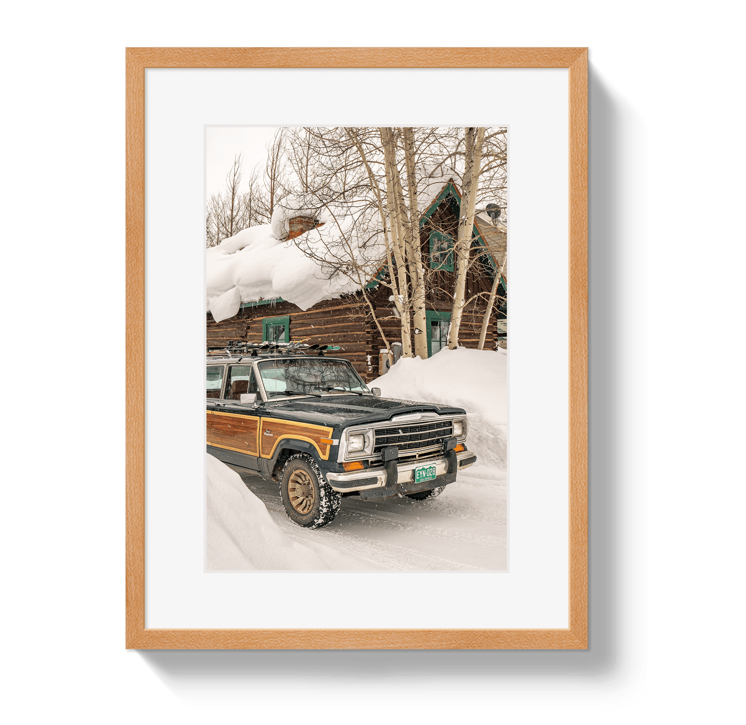 Johnny Vacay Oak / 11x14 / Matte Winter Wagoneer