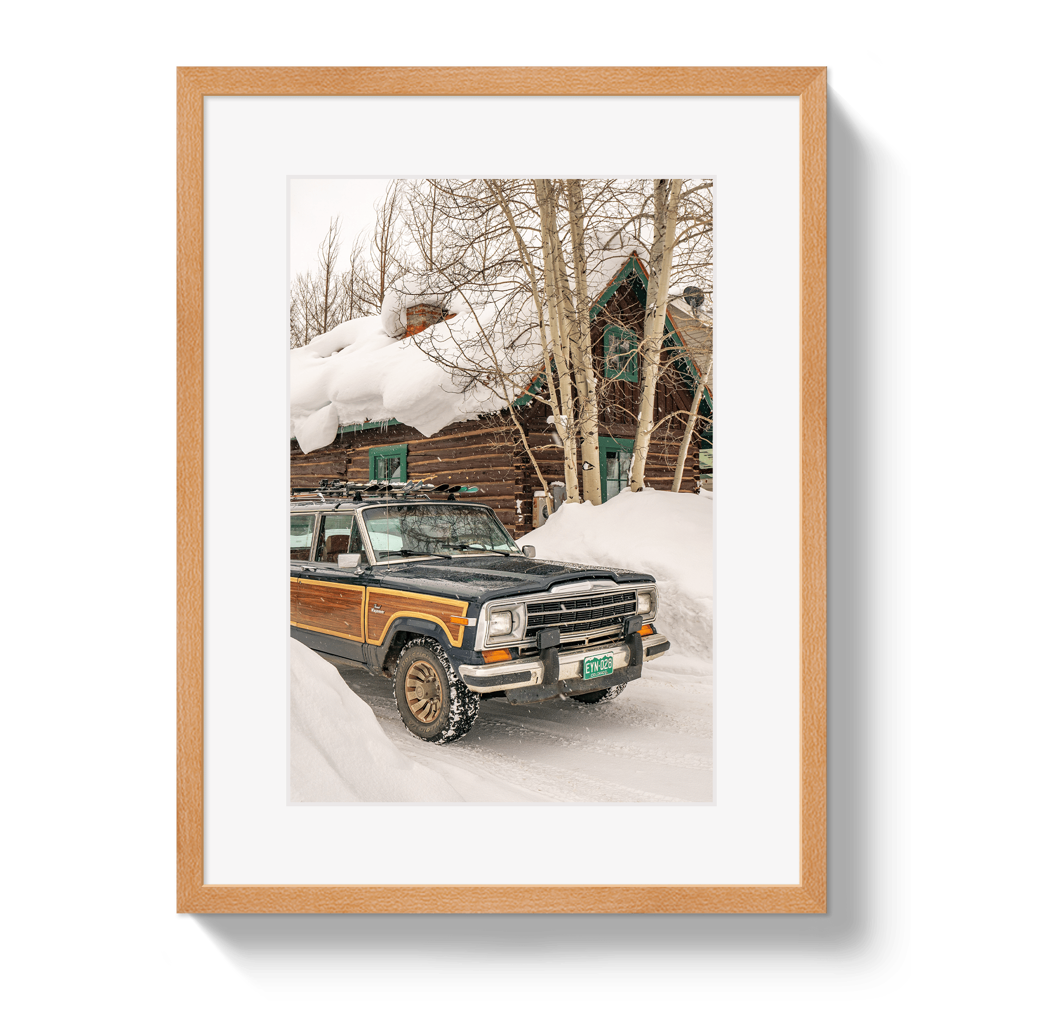 Johnny Vacay Oak / 11x14 / Matte Winter Wagoneer