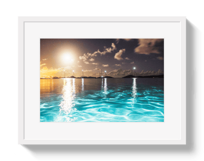 Johnny Vacay White / 11x14 / Border Skinny Dip