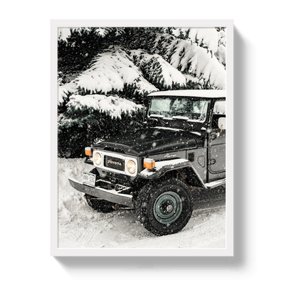 Johnny Vacay White / 11x14 / Full Bleed Snowy FJ