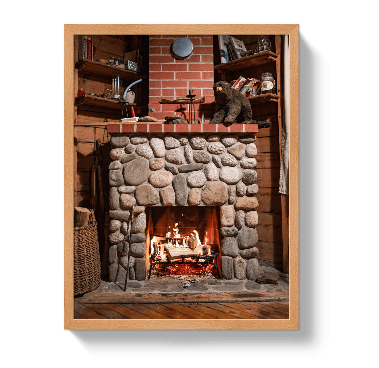 Johnny Vacay Oak / 11x14 / Full Bleed Cozy Cabin