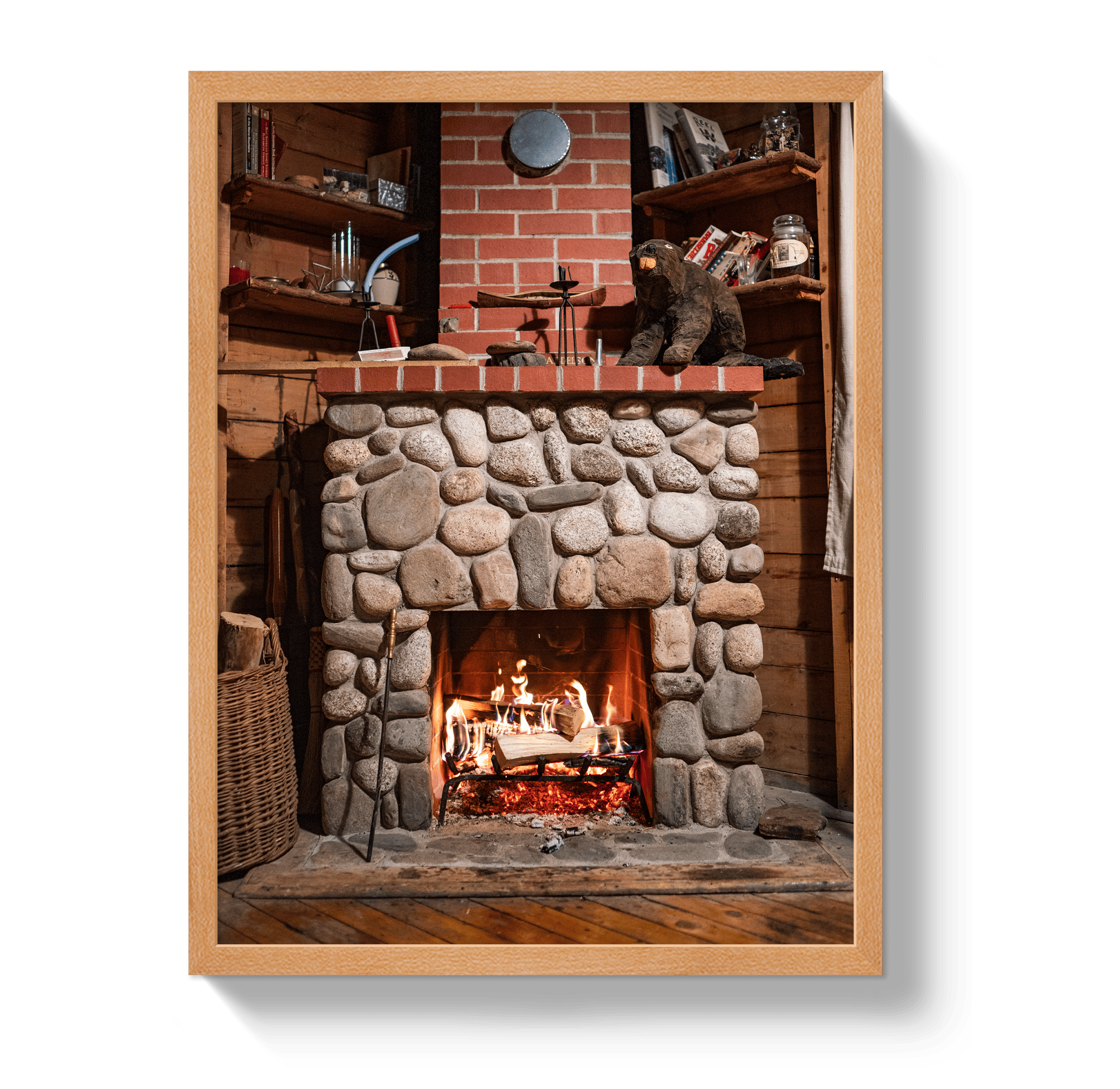 Johnny Vacay Oak / 11x14 / Full Bleed Cozy Cabin