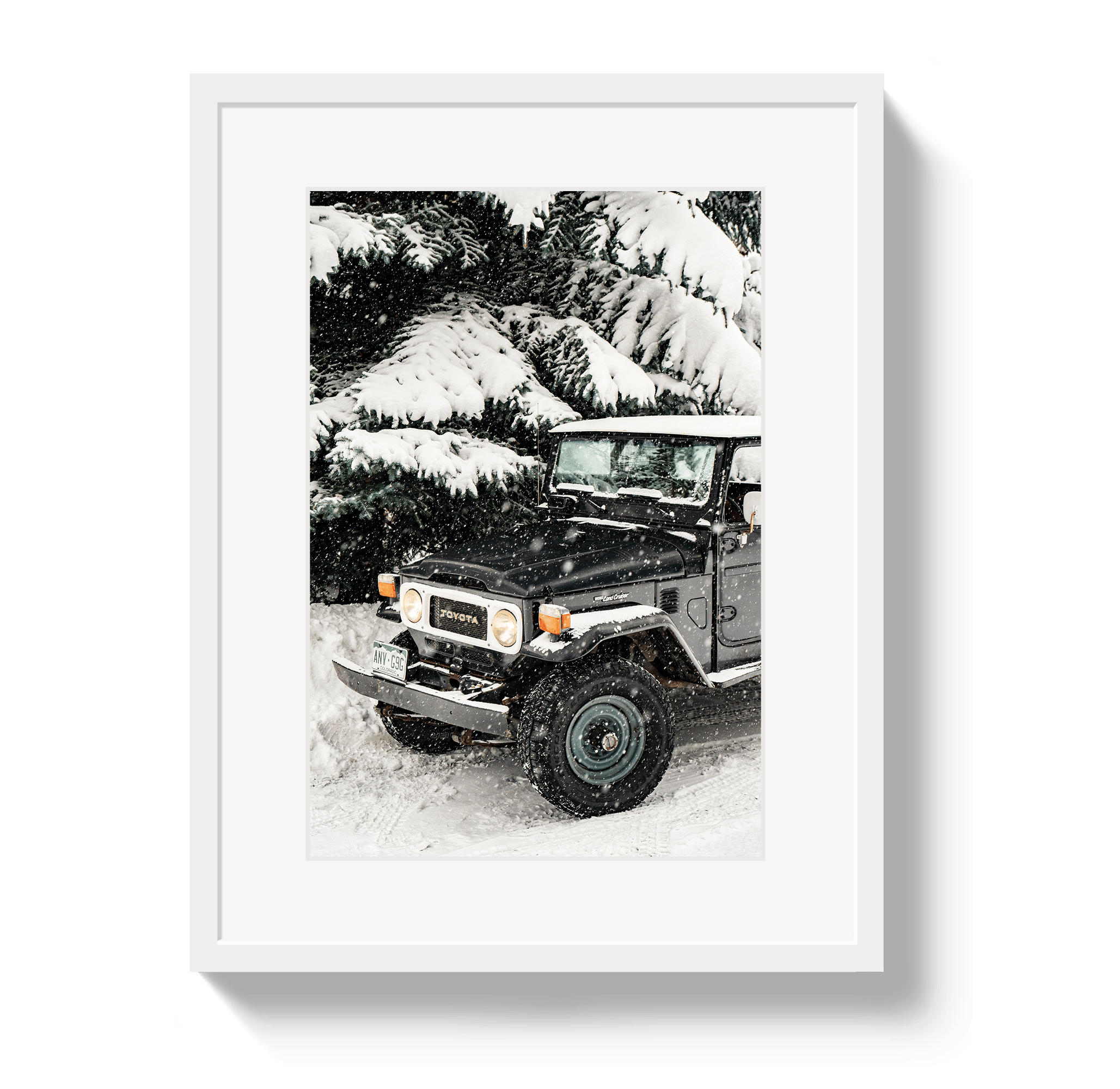 Johnny Vacay White / 11x14 / Matte Snowy FJ