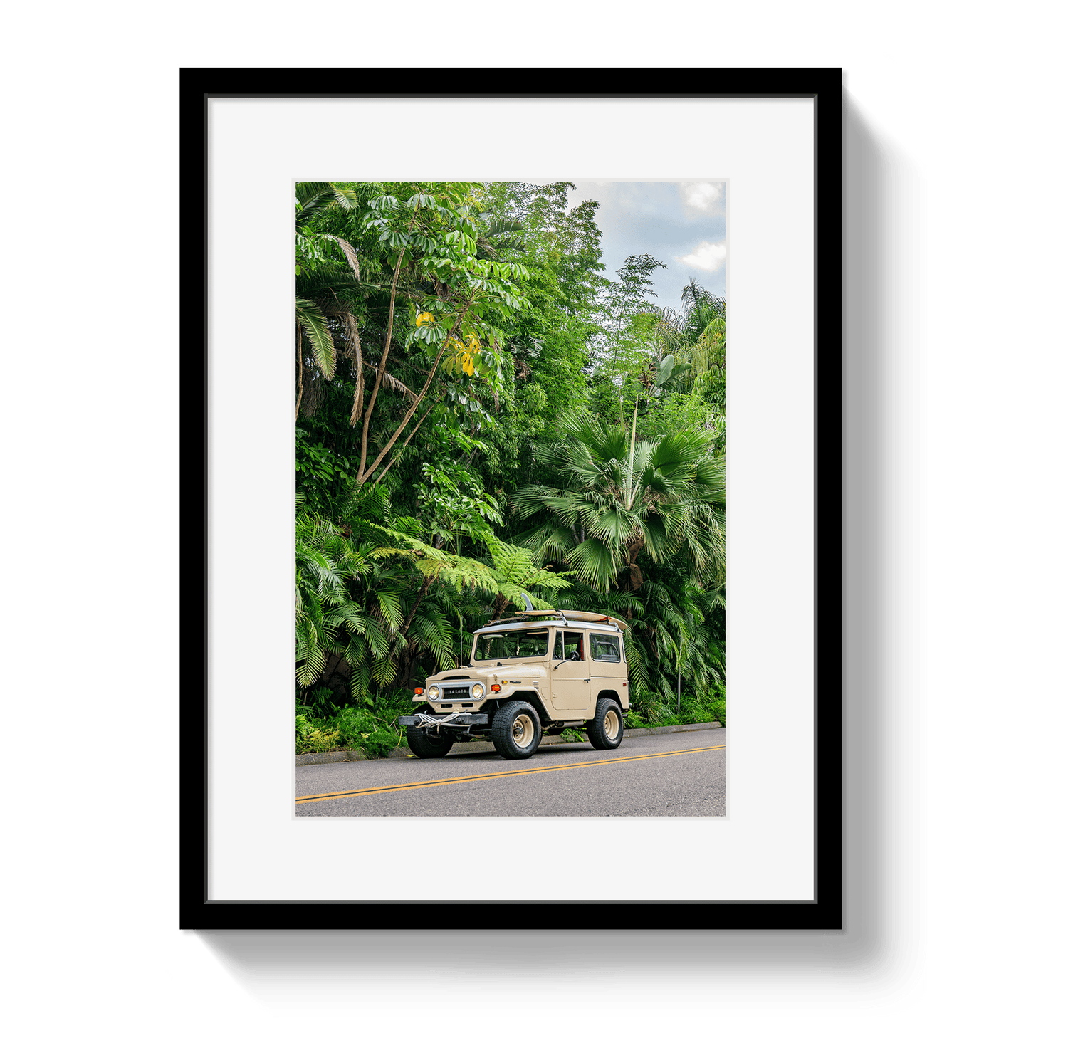 Johnny Vacay Black / 11x14 / Matte Tropical FJ 2