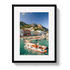Johnny Vacay Black / 11x14 / Matte Welcome To Capri
