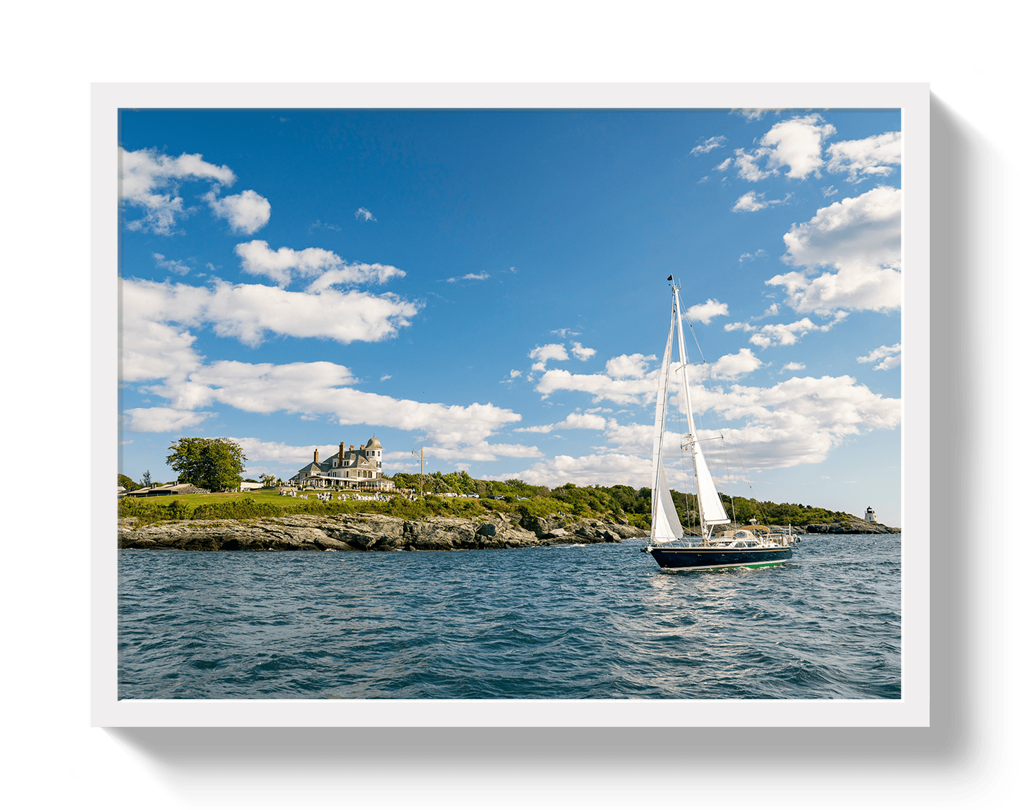 Johnny Vacay White / 11x14 / Full Bleed Castle Hill