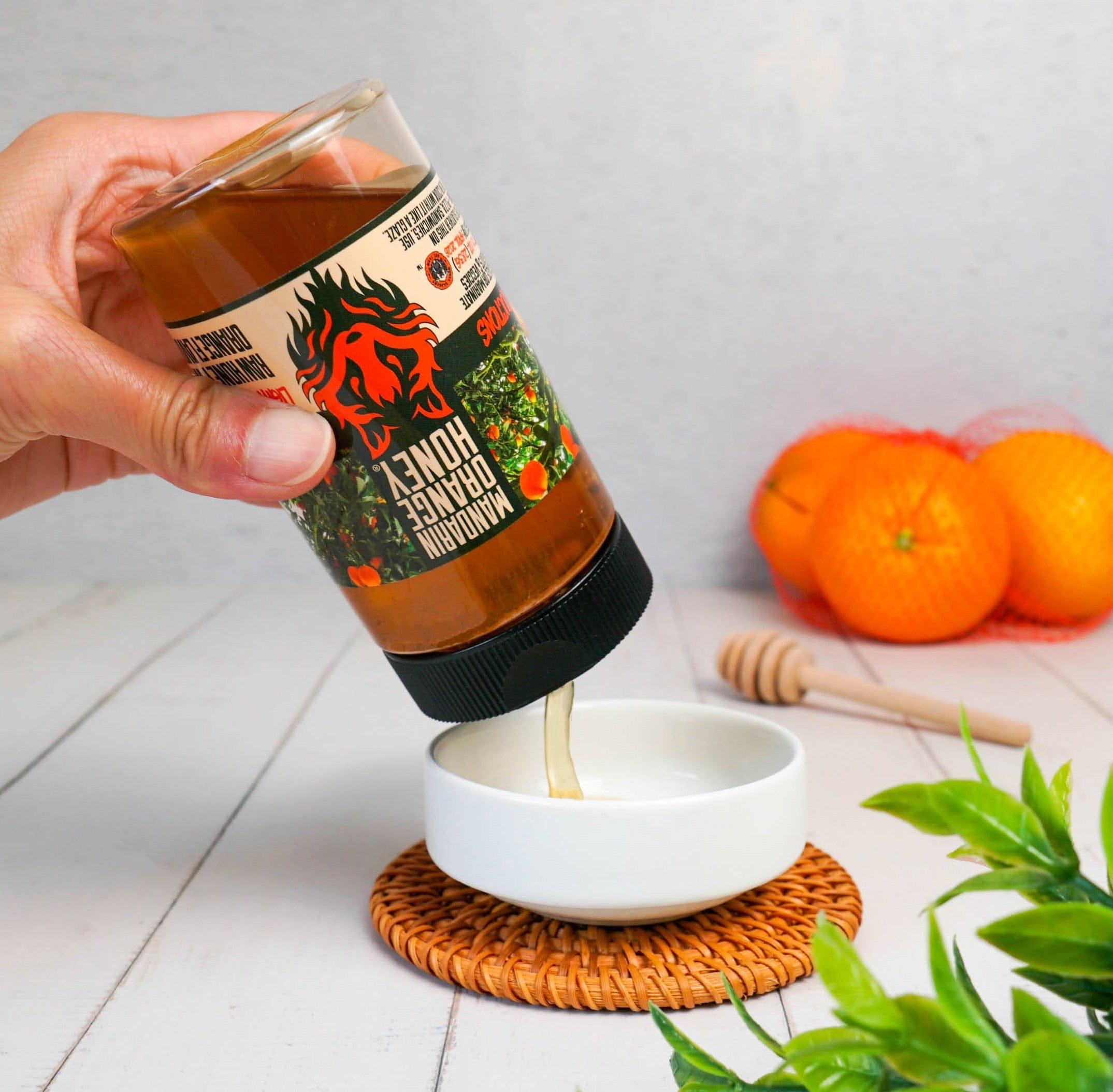 Honey Badgers Bee Farm Flavoried Honey Mandarin Orange Honey