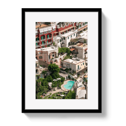 Johnny Vacay Black / 11x14 / Border Positano Pool
